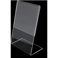1PC Acrylic Transparent Display Stand Desk Display Sign Label Frame Price Tag Display Business Card Holders Label Holder