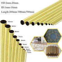 1 pièces Tube en laiton diamètre 2/3/4/5/6/7/8/9/10/12/14/16/18/20/23/25mm longueur 200mm/300mm/500mm tube rond sans couture
