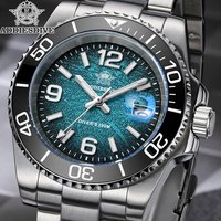 ADDIESDIVE 48mm Diver Watch Fashion Gradient Color Rotatable Bezel Quartz Watches Luminous 200m Waterproof Stainless Men's Watch