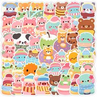 50PCS Cute Animal Graffiti Stickers - Waterproof Decor for Water Cup & Computer RecordingYourLife Store