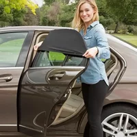 Car Sun Shade Styling Accessories Auto UV Protect Curtain Side Window Sunshade Mesh Sun Visor Protection Window Films
