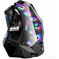 Most Popular Small Vertical RGB Desktop Computer Case M-ATX/MINI-ITX Gaming Case With Stock Status