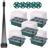LED Grow Light 6/12 holes Seed Starter Trays Plant Grow Box Seedling Trays Germination Indoor Gardening Germination tool