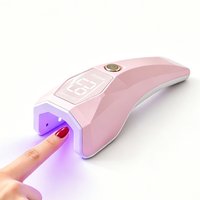 Ai Automatic Nail Lamp UV LED Mini Handheld Lamp Portable & Rechargeable Nail Dryer for Curing All Nail Gel Quickly Home Salon