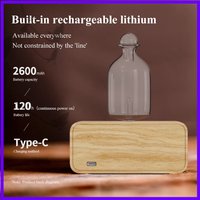 Aroma Essential Oil Diffuser Rechargeable Wooden Waterless Fragrance Scent Diffuser Machine for Home Office