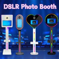 DSLR Photo Booth Machine 15.6 inch Touch Screen Selfie Kiosk Camera Photo Booth for Party Events