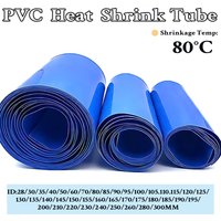 Blue PVC battery heat shrink tubing with an inner diameter of 30-300mm, flame retardant insulation, and short circuit prevention
