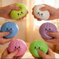 Dumplings Squishy Stress Balls Fidget Sensory Toy Mystery Dumplings Squishy Soft Squeeze Decompression Dough for Adults