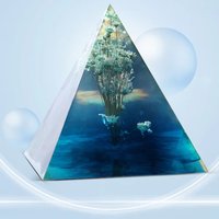 New 15CM DIY Transparent Only Super Large Pyramid Silicone Resin Mould Craft Jewelry Crystal Mold Box With Plastic Making Tool