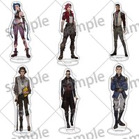 Arcane League Of Legends Jinx Vi Anime Acrylic Stand Model Plate Keychain Desk Decoration Figure Display Ornaments Friends Gift