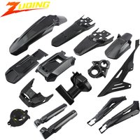 for Surron Light Bee Front Rear Fender Extended Mudguard Battery Cover Fairing Water Transfer Carbon Fiber FORSURRON Accessories