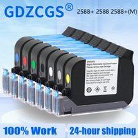 2588+ 2588 2588+M 42ML Ink Cartridge Quick-drying 12.7mm Print Height Universal for Handheld Inkjet Printer Black Red Blue Green