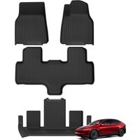 LUCKEASY Right Drive for Tesla Model YL 6seats RHD 2025 2026 Car Floor Mats Cargo Liner Trunk Pad TPE 3D Waterproof Accessories