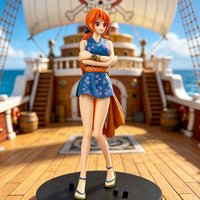 One Piece Anime Kimono Nami Exquisite Model Desktop Ornament