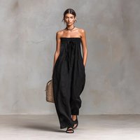 Fashion Women's Jumpsuits And Rompers For Woman 2026 Summer Sleeveless Off Shoulder Backless One Piece Jumpsuits Casual