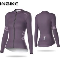 INBIKE Women's Long Sleeve Jersey MTB Cycling Jersey Spring Autumn Biking Clothing Slim Top Shirts for Riding Road Bike Clothes