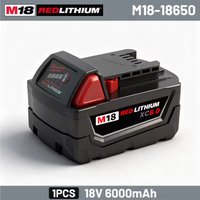 18V battery Original Milwaukee M18B8 M18B9 6.0Ah 6000mAh, fast charging compatible with Milwaukee power tools Milwaukee