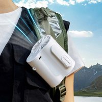 Bestselling Wholesale Wearable Plastic Portable Clip-On Waist Hanging Cooling Fan Multifunctional USB/Electric Household Hotel