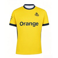 Maillot de football Saint-Gilloise jaune pour hommes, à séchage rapide, manches courtes, imprimé, maillot de football, uniforme d'entraînement sportif, assorti pour la famille