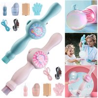 1Set Elastic Smog Bubble Machine with Portable Bubble Blower for Birthday Gift for Outdoor Fun NO Include Bubble Water Bottles