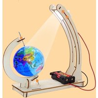 AliExpress NONE DIY STEM Earth Model Day Night Cycle Educational Globe Toy Wooden Handmade Toy Science Kit for Kids Classroom Physics Learning