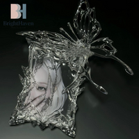 Aesthetic 3D Transparent Butterfly Photocard Holder Kpop Small Card Protector Card Display Cover Advanced Sense Card Cover B.H