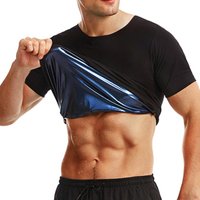 Men Sauna Suit Body Shaper Shirt Weight Loss Vest Waist Trainer Corset Slimming Sweat Tops Workout Suits Fitness Shapewear