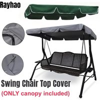 Swing Chair Canopy Replacement Waterproof Windproof Anti-UV Outdoor Patio Porch Swing Seat Canopy Swing Canopy Top Cover Shades