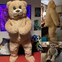 Costume de Cosplay d'HthtalTeddy Bear de Dessin Animé Rick, Mascotte de ixd'Anniversaire, Robe de Barrage, Publicité, Convocation