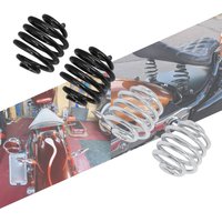 2" Black/Chrome Barrel Solo Seat Springs Fit For Sportster XL883 For Bobber For Chopper For Dyna For Low Rider FXDL