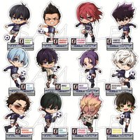 BLUE LOCK 10cm Double Insert Acrylic Stand Figures Keychain Soccer Uniform Anime Merch Desktop Display Ornament Cosplay Fan Gift