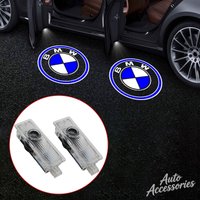 2pcs Car Welcome Lamp LED Atmosphere Light Ghost Shadow Projector Light For BMW M Performance E46 E90 E60 F20 X1 F10 F30 Sticker