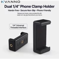 KVANNO Universal Phone Tripod Mount 1/4'' Screw Holder Clip Adapter For phone Video Recording Vlog Photography Stand Accessories