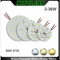 10pcs High Bright SMD5730 Light Board 3-36W Warm Natural White Lamp Panel PCB With 2pin Wire For DIY LED Bulb Light Ceiling Lamp