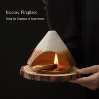 Mount Fuji Incense Fireplace Cedar Sage Incense Burner Peru Sacred Wood Large Kiln To Ceramic Incense Burner Home Decor