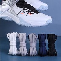 Half-round Shoe Laces for Basketball Sneakers Men and Women Casual Shoes Shoelaces Non-slip Shoelace Sport / Running