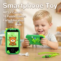 Kids Smartphone Toy with 18 Puzzle Games Camera MP3 Player, Learning Phone for Boys Girls Cell Phone Gift for Birthday Christmas