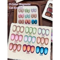 9 Colors cat Eye Patting Glue Smudge Canned High Saturation Popular Semi-Solid Nail Polish Glue Nail Salon Special