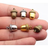 WYSIWYG 5pcs 17x10x11mm 3 Colors 3D Acorn Charms Hazelnut Charms Pendant For DIY Jewelry Making Jewelry Craft Findings