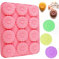 1 Sunflower Cake Mold Silicone Mold Can Be Used to Make Cakes, Chocolate Candies, and Other Holiday Gift-Making Molds