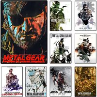 Game Metal Gear Solid Solid Fashion Poster art Canvas Prints Painting Wall Art Pictures for Living Room Decoration