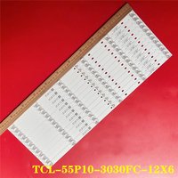 Bande de rétroéclairage LED 1/2TV pour TCL-55P10-3030FC-12X6-LX 20200106 55C715 55C717 YHF-4C-LB5506-YH10J Blanc