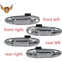 Exterior Door Handle for Toyota Land Cruiser LC100 Fj100 1997-2007, Accessories, Front and Rear, Left and Right silver
