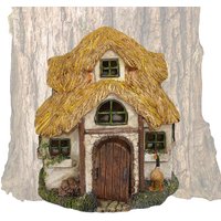 Fairy Garden House Wooden Tree Face Outdoor Statues Tabletop Ornaments Art Sculpture For Kids Teens For Kids Room Fence Bedroom