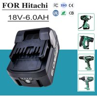 18V high capacity For Hitachi BSL 6.0AH 1860 battery drill angle grinder ternary power tool 18650 lithium battery