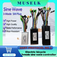 Ebike Sine Wave 36V-72V with Learning Function Controller 17A 26A 30A 35A 40A 45A 60A 80A Electric Bicycle 3-Mode Controller