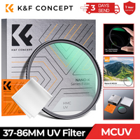 K&F CONCEPT 37-105mm UV Filter Lens MC Ultra Slim Optics with Multi Coated Protection 37mm 49mm 52mm 58mm 62mm 67mm 77mm 82mm