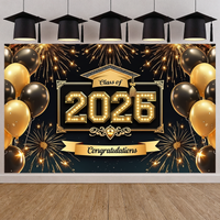 Graduation Celebration Banner Elegant Design 2026 Graduation Banner Graduation Background Ribbon Detail For Graduate Gift School