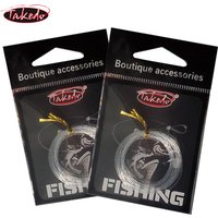 TAKEDO Slow Sinking Taper Fishing Line 9FT 0-7X Tapered Leader Fly Fishing Line With Pre-tied Loop Clear Nylon Line