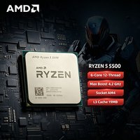 AMD Ryzen 5 5500 AMD R5 5500X CPU 6-Core 12-Thread 4.2 GHz Unlocked Desktop Processor Socket AM4 Gaming CPU Without Package